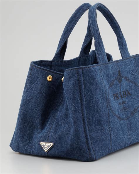 prada tote bag on sale|prada denim tote bag.